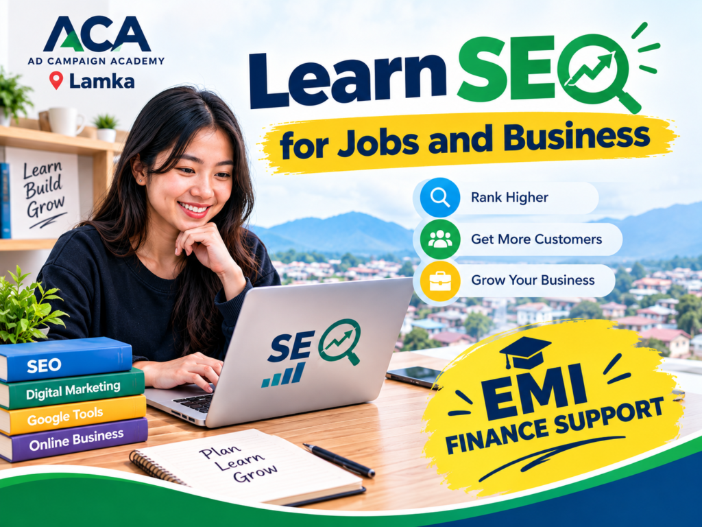 SEO training in Lamka teaching On-Page SEO Off-Page SEO and Technical SEO for jobs and business growth