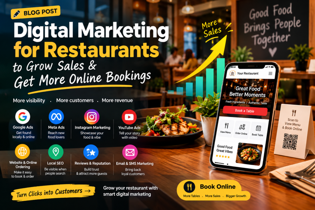 Digital marketing for restaurants to increase customers and online orders